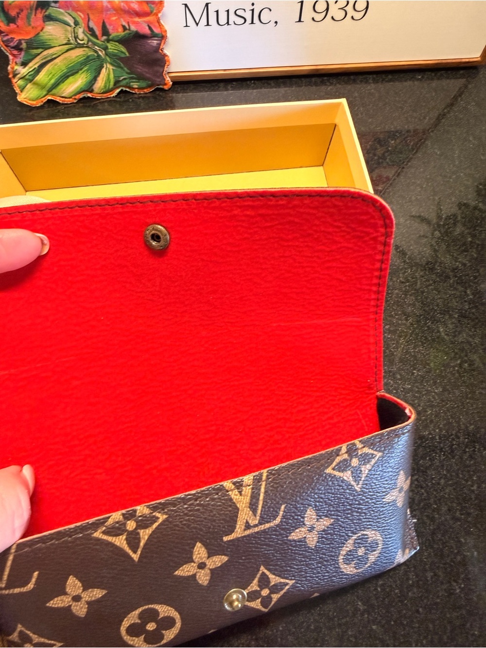Inspired Monogram Glasses Case - Picture 3 of 6